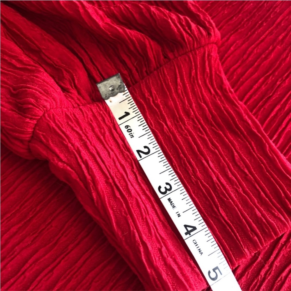 🎁🥂Host Pick🥂 New Eloquii Red Textured Fabric Long Sleeve Retro Dress - Picture 11 of 15